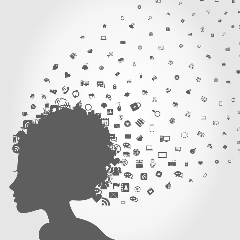 Photodune 3443609 Head The Girl Computer S