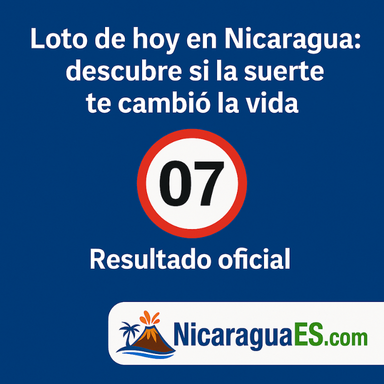 loto de hoy en Nicaragua, resultados loto, loto diaria 9PM, loto te cambia la vida, loto diaria Nicaragua, en qué cayó la loto, número ganador