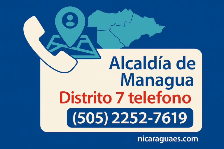 Alcaldía de Managua Distrito 7 teléfono, contacto distrito 7 Managua, delegación municipal distrito 7, teléfono alcaldía Sabana Grande, atención distrital Managua, trámites en el distrito 7, denuncias alcaldía Managua, número municipal Managua distrito 7, Nicaraguaes distrito 7