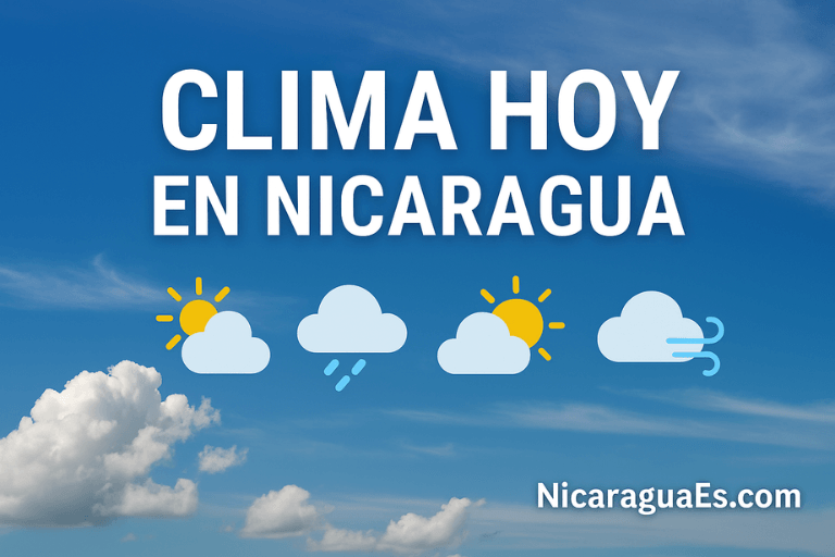 clima hoy en Nicaragua, pronóstico del tiempo Nicaragua, cómo estará el clima hoy, temperatura Managua, clima Nicaragua por ciudad, clima diario Nicaragua, clima actual Nicaragua, lluvias en Nicaragua, sistema automático de clima, pronóstico meteorológico Nicaragua