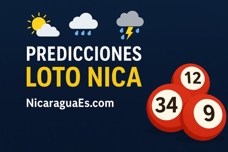 Consultá tus predicciones de Loto Nicaragua basadas en el clima del día. Combiná energía, números de la suerte y tendencias para ganar más. Solo en NicaraguaEs.com.