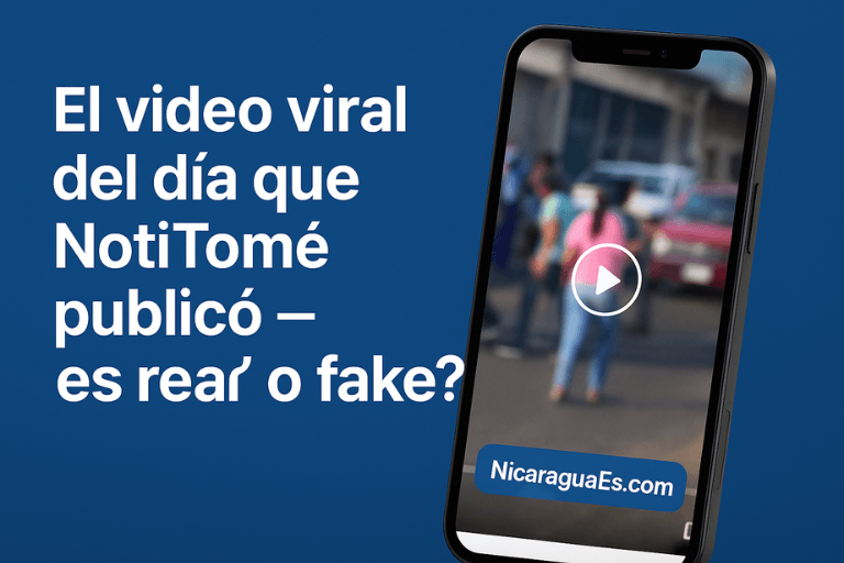 video viral Nicaragua, NotiTomé hoy, noticias virales Nicaragua, tendencia TikTok Nicaragua, video tendencia Nicaragua, fake news Nicaragua, viral de hoy en Nicaragua, redes sociales Nicaragua, videos falsos Nicaragua, verificación noticias Nicaragua, noticias falsas en redes, viral NotiTomé Nicaragua, TikTok Nicaragua viral, contenido viral Nicaragua, desinformación en redes sociales