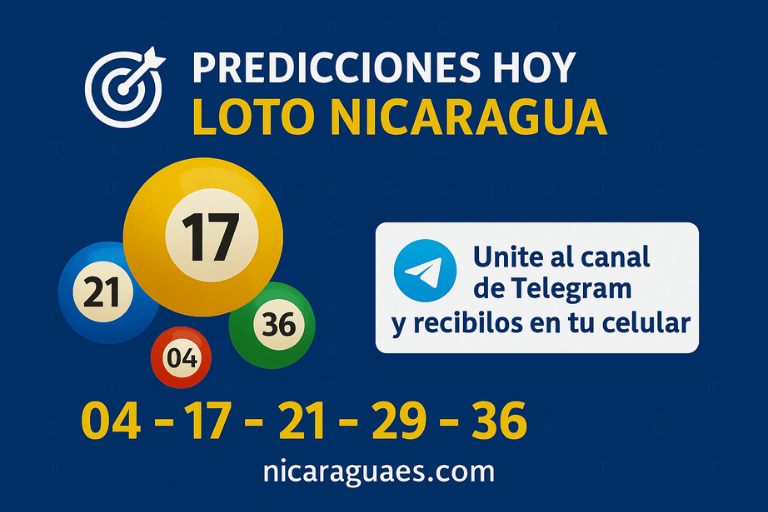 predicciones hoy Loto Nicaragua, números clave Loto, Loto diaria predicción, jugar Loto Nicaragua hoy, canal Telegram Loto Nicaragua, Loto súper combo, predicción Loto 20 de julio, loto Nicaragua números, recibir predicciones en celular, Loto Nicaragua Telegram