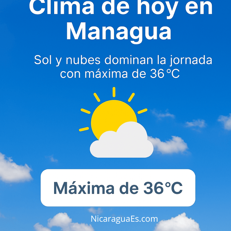 clima de hoy en Managua, clima en Managua, temperatura hoy Managua, pronóstico del tiempo Managua, clima actual Managua, clima Nicaragua hoy, clima por hora Managua, temperatura máxima hoy Managua, calor en Managua, clima 20 de julio Nicaragua