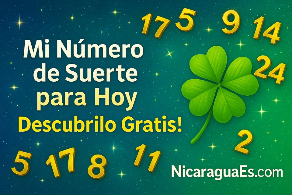 mi número de suerte para hoy, números de la suerte hoy, números para jugar hoy, predicciones loto nicaragua, predictor loto gratis, combinaciones de suerte, loterías nicaragua, números ganadores hoy, estrategia de juego responsable, NicaraguaEs suerte