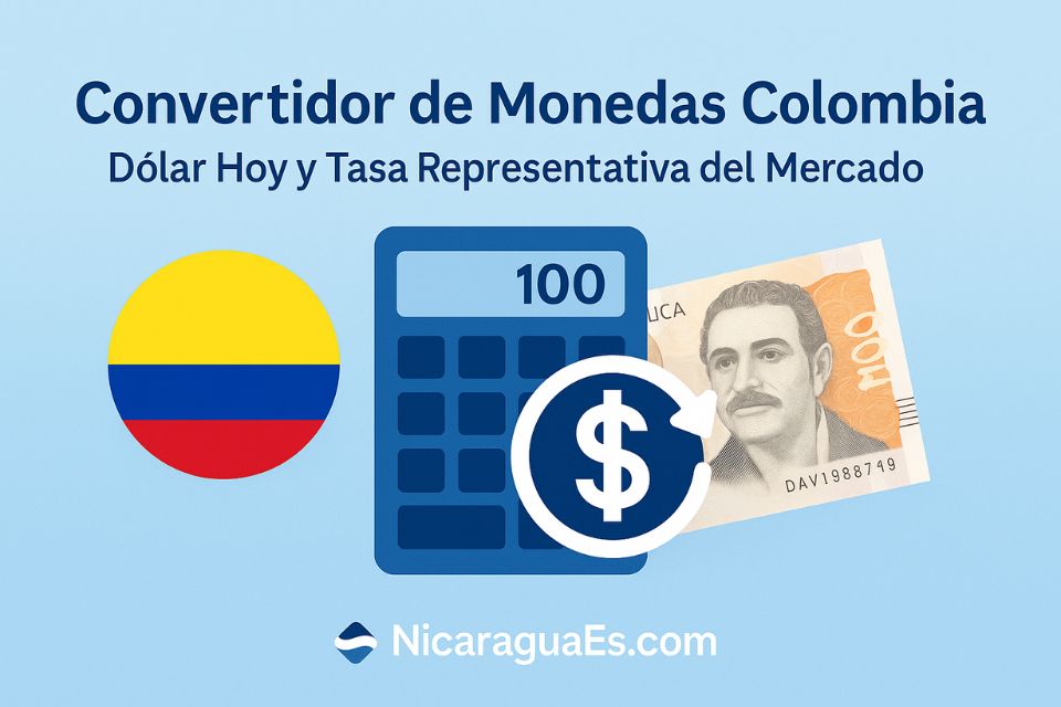 convertidor de monedas Colombia, dólar hoy Colombia, tasa representativa del mercado, peso colombiano a dólar, TRM Colombia