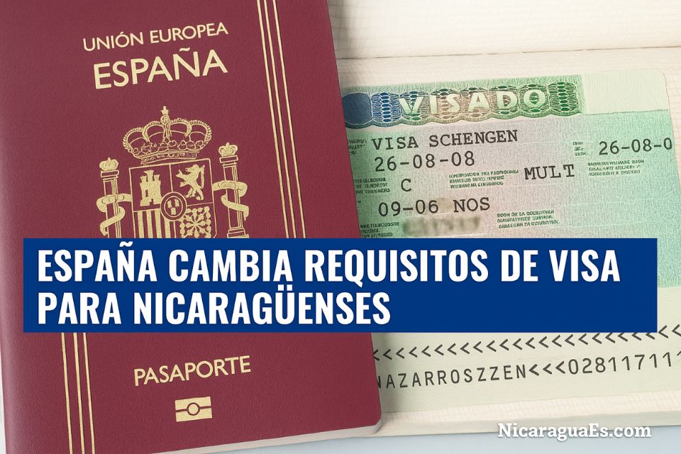visa España para nicaragüenses, requisitos visa España 2025, cómo viajar a España desde Nicaragua, trámites migratorios España Nicaragua, documentos visa España, consulado español Nicaragua