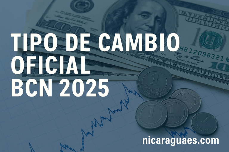 tipo de cambio oficial del Banco Central de Nicaragua, tipo de cambio oficial BCN, tasa del dólar Nicaragua hoy, tipo de cambio 2025 Nicaragua, dólar en córdobas Nicaragua