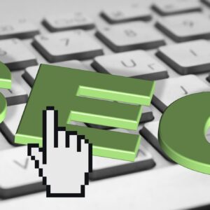 Pantalla de computadora con un buscador de internet