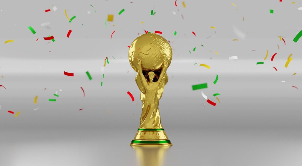 Ilustración de un trofeo de fútbol