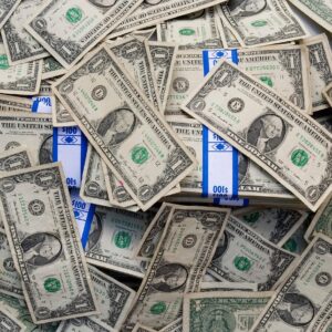Billetes de dólar estadounidense en efectivo