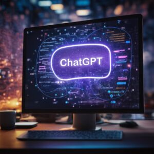 Ilustración de un asistente de inteligencia artificial, imagen para comparar modelos GPT-6 y Claude